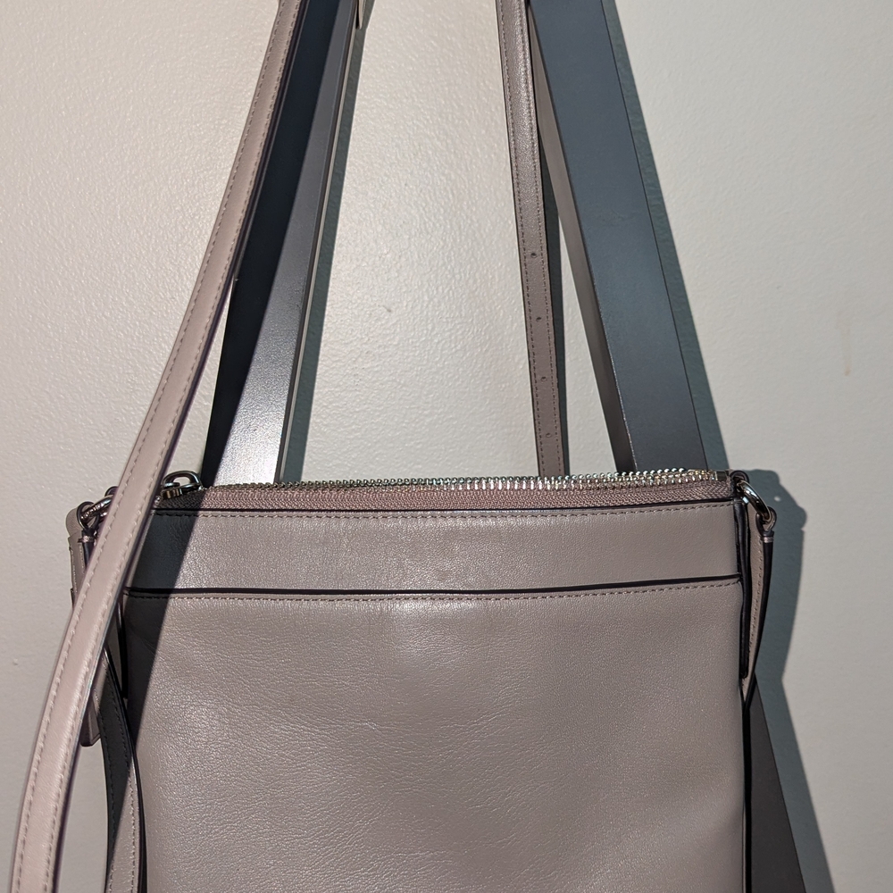 Coach Gray Leather Crossbody Bag - Picture 6 of 7